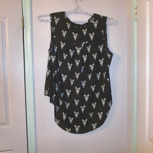 Torrid GEORGETTE Harper Size 3X BLOUSE Tunic Top DOG PRINT Pockets FLOWY Light - Picture 8 of 12